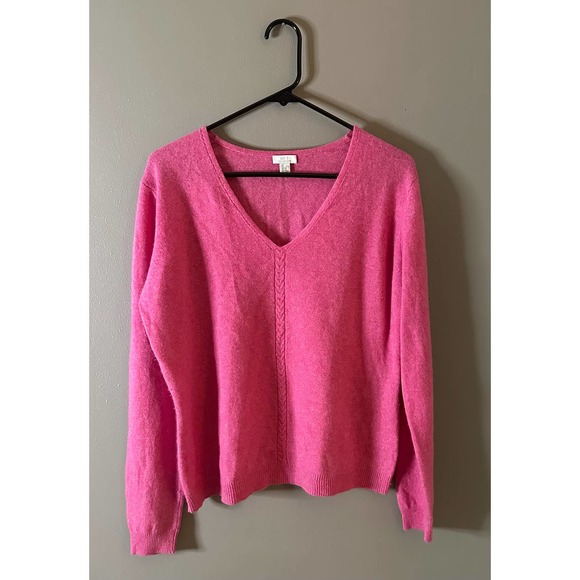 Apt. 9 Sweaters - Apt. 9 cashmere v-neck sweater women’s size L pink